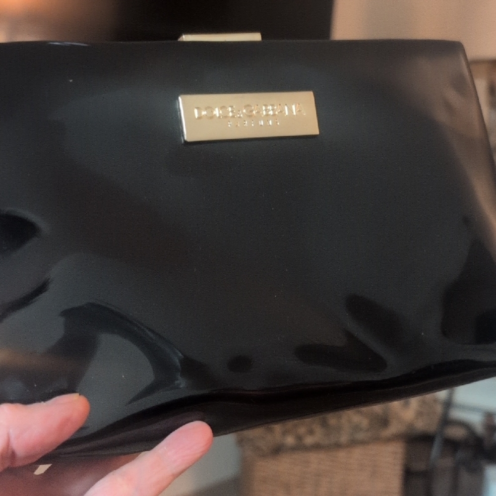 Dolce And Cabbana Patent Glutch Bag